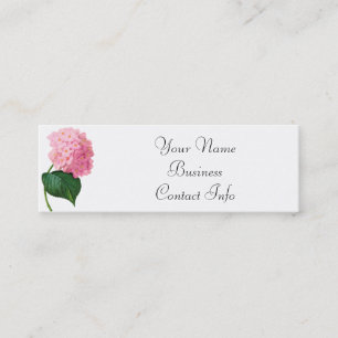Redoute Hydrangea Custom Business Cards Mini Visitenkarte