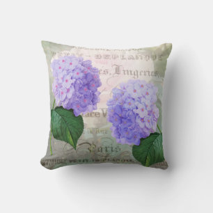 Redoute lila Hydrangealumbales Throw-Kissen Kissen