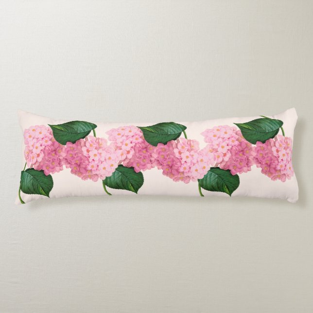Redoute Pink Hydrangeas Kissen (Vorderseite)