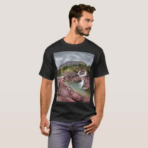 Redrock Fälle - Glacier Nationalpark T-Shirt