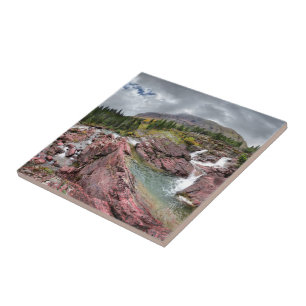 Redrock Falls - Glacier National Park Fliese