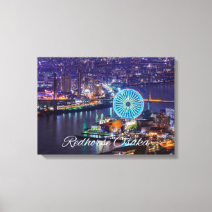 RedRoss Osaka Wheel & Skyline bei Leinwand Art