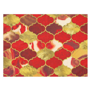 Reds und Gold Tischdecke