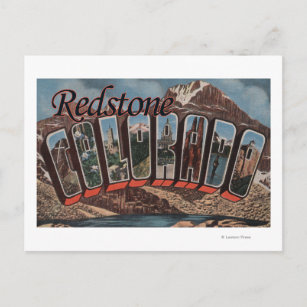 Redstone, Colorado - Große Buchstabenszenen Postkarte