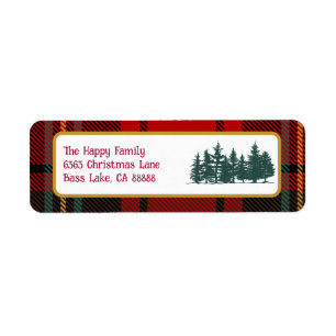 RedTartan Kariertes Foto Frohe Weihnachten
