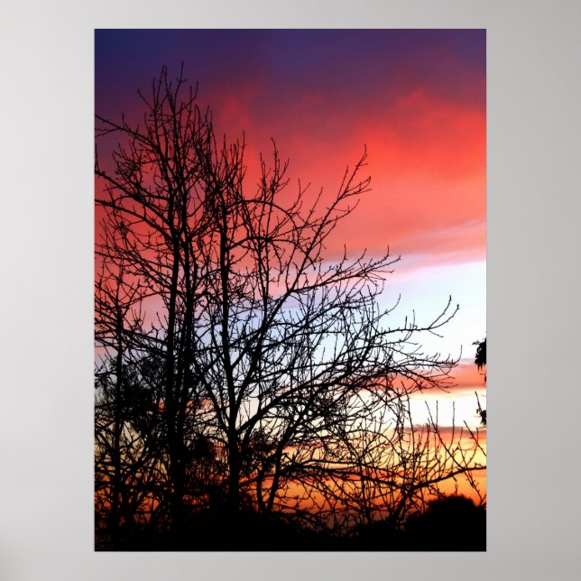 RedTones Skies Print Poster (Vorne)