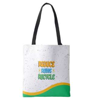 Reduce Reuse Recycle Eco Tote Bag 