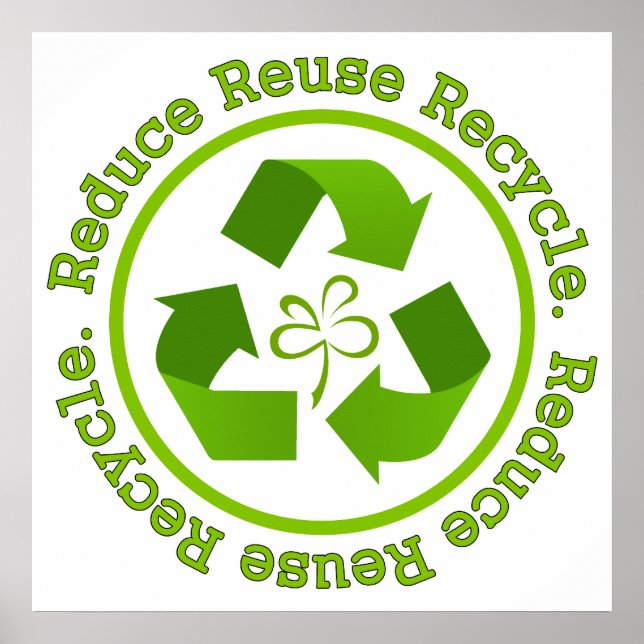 Reduce Reuse Recycle Poster (Vorne)