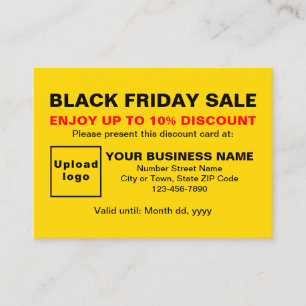 Réduction Business Black Vendredi Vente sur Carte de réducti