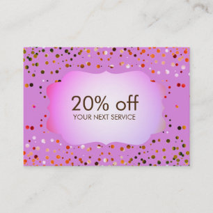 Réduction Cadeau rose de remise de bon de carte de bon de