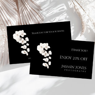Réduction Carte de Remise pour Entreprise Florale Orchidée N
