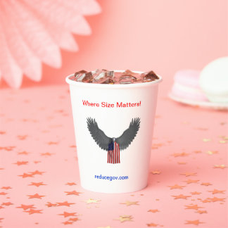 Redukegov 15 oz Tasse Pappbecher