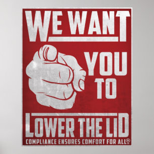 Reduzieren Sie die Leite Poster