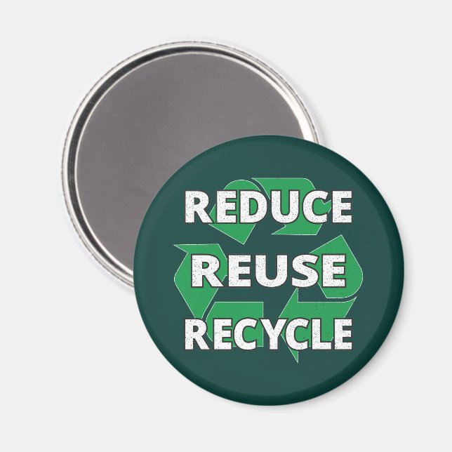 Reduzieren Sie die Wiederverwendung Gerecycelt Ear Magnet (Vorderseite/Rückseite)