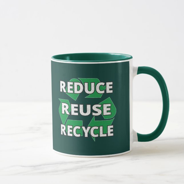 Reduzieren Sie die Wiederverwendung Gerecycelt Ear Tasse (Rechts)
