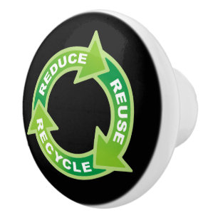 Reduzieren Sie die Wiederverwendung Gerecycelt Ker Keramikknauf