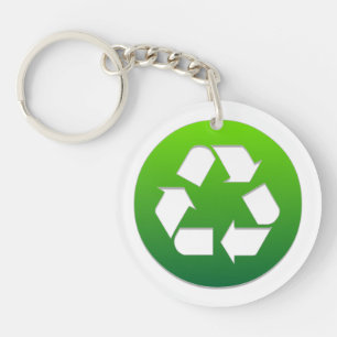 Reduzieren Sie die Wiederverwendung Gerecycelt! Schlüsselanhänger