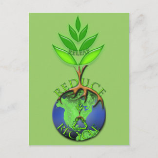 Reduzieren von Recycle-Releaf Postkarte