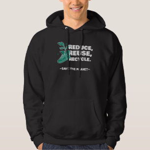 Reduzieren, wiederverwenden, Gerecycelt - Planet r Hoodie