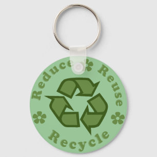 Reduzieren Wiederverwenden Recyceln Schlüsselanhänger