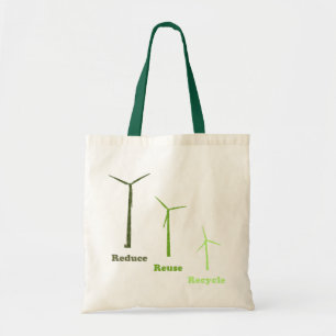 Reduzieren Wiederverwenden Recyceln Windenergie Me Tragetasche