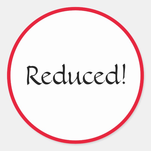 Reduzierter Oval-Aufkleber Runder Aufkleber (Vorderseite)