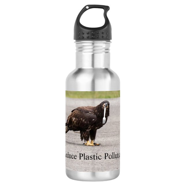 Reduzierung der Plastikverschmutzung Edelstahlflasche (Vorderseite)
