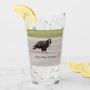 Reduzierung der Plastikverschmutzung Glas