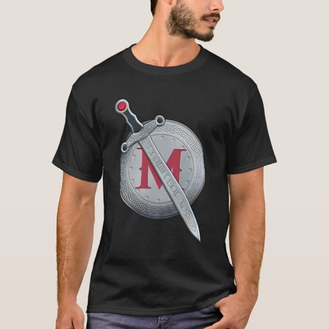 Redwall Schwert Schild von Martin Der Krieger Ich  T-Shirt (Vorderseite)