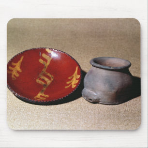 Redware Schale und Teller, c.1780 Mousepad