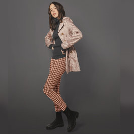 Redwood Antique Brass Hahnentrittmuster Gemustert Leggings