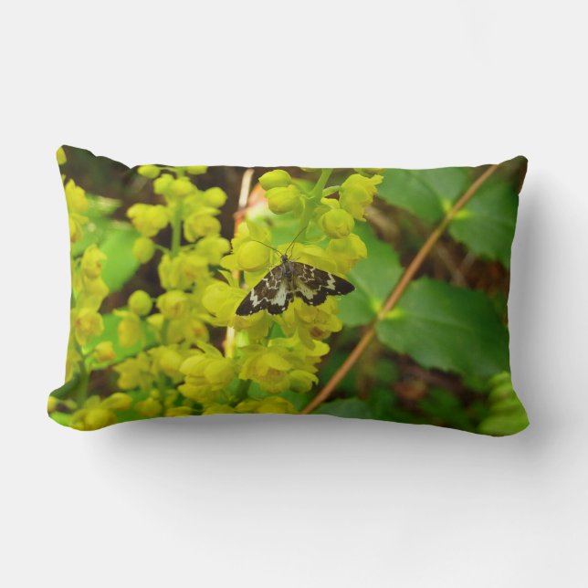 Redwood Butterfly und Wildblumen Lendenkissen (Vorderseite)