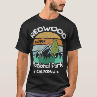 Redwood California US National Park Camping Wander T-Shirt