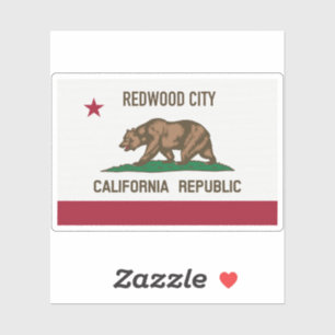 Redwood City CA Aufkleber