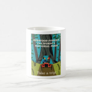 Redwood Forest California National Park Travel Kaffeetasse