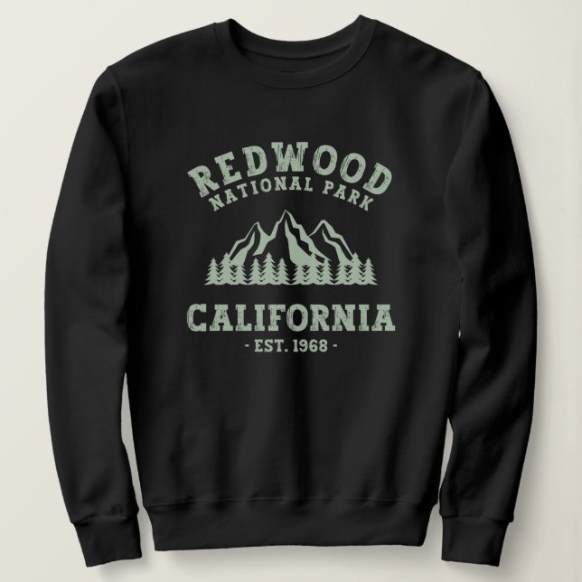 Redwood National Park California Sweatshirt (Design vorne)