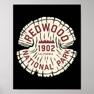 Redwood National Park Kalifornien Wandern Souvenir Poster