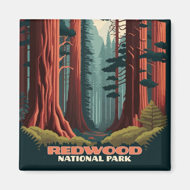 Redwood National Park Magnet (Vorne)