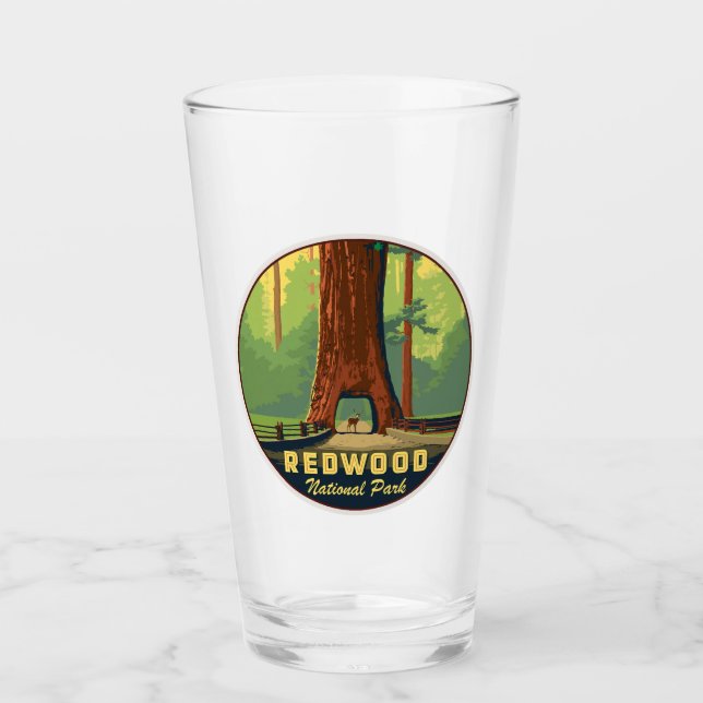 Redwood National Park Pint Glass Glas (Vorderseite)