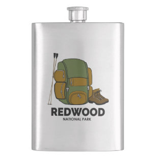 Redwood National Park Rucksack Flachmann