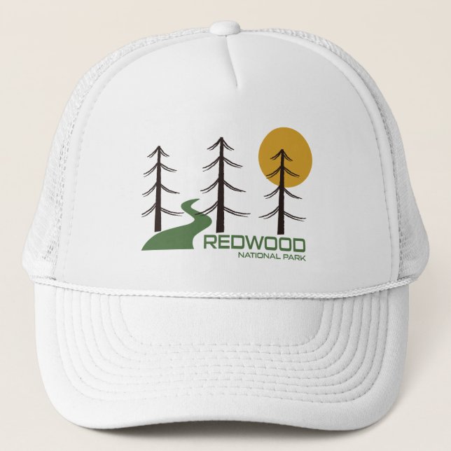 Redwood National Park Trail Truckerkappe (Vorderseite)