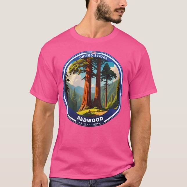 Redwood National Park Usa T-Shirt (Vorderseite)