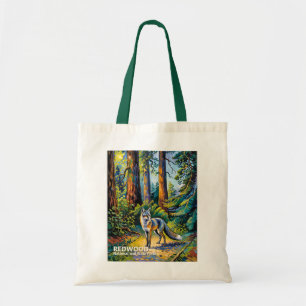 Redwood National Park Van Gogh Wald Fuchs Custom Tragetasche