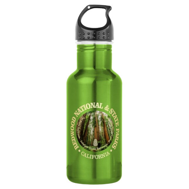Redwood National & Staat Parks (NP2) Edelstahlflasche (Vorderseite)