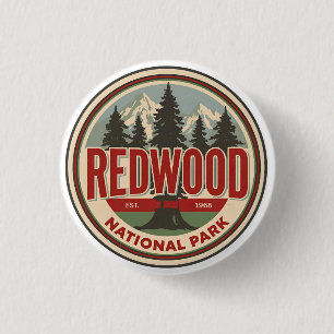 Redwood National State Park, Küstenkalifornien Button