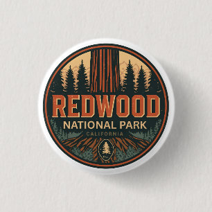 Redwood National State Park, Küstenkalifornien Button
