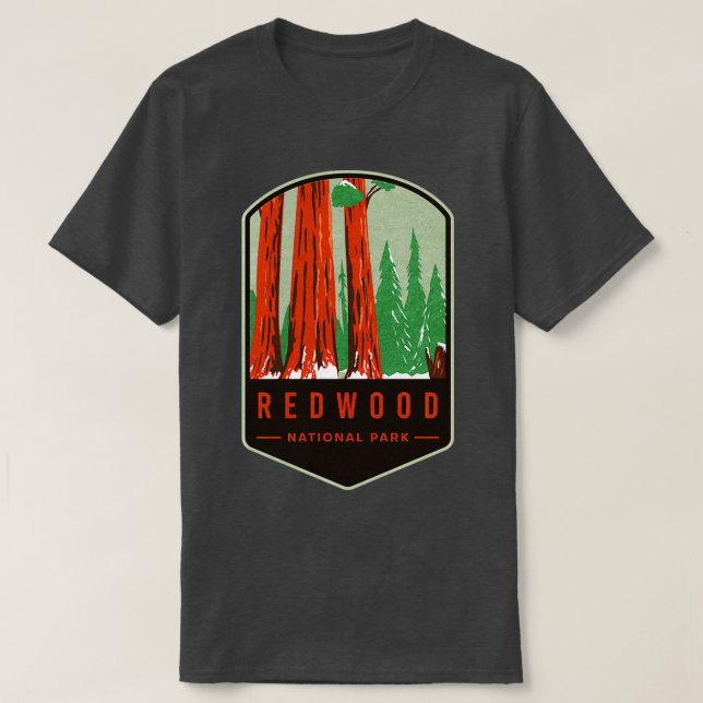 Redwood National und Staat Park T-Shirt (Design vorne)