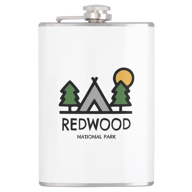 Redwood-Nationalpark Flachmann (Vorderseite)