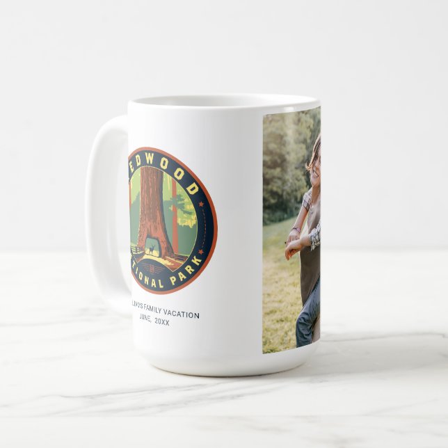 Redwood-Nationalpark Kaffeetasse (Vorderseite Links)