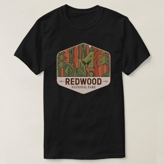 Redwood-Nationalpark T-Shirt (Design vorne)